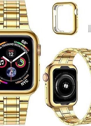 Ремінець для apple watch series 9/8/7 45 мм miohhr smart watch band металевий браслет для apple watch series 9/8/7