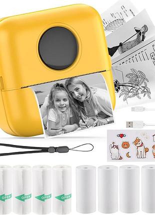 Мініпринтер 1200 mah hui jukeji портативний мініатюрний принтер для наклейок