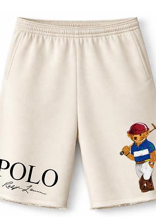 Мужские оверсайз шорты ralph lauren polo bear l