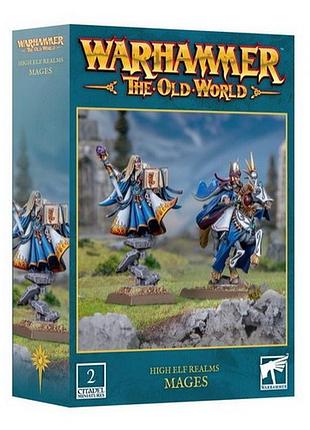 2 шт. набор миниатюр нigh elf realms mages комплект фигурок для настольной игры warhammer the old world