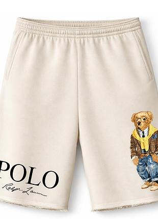 Чоловічі оверсайз шорти ralph lauren polo bear