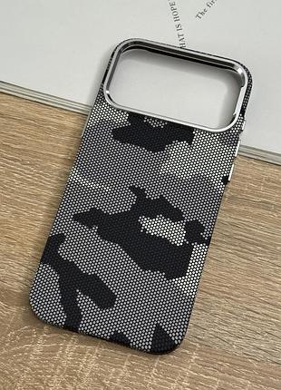 Чохол на iphone 17 pro max з magsafe, пластиковий в карбоновому стилі carbon matte elite d11