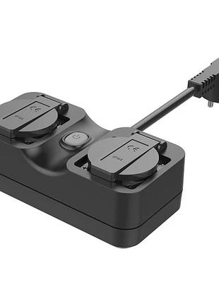 Внешняя wi-fi розетка с таймером refoss smart wi-fi outdoor plug mss620 умная наружная розетка на 2 выхода