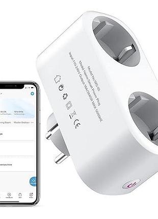 Смарт-розетка extrastar wi-fi smart socket wg-05e розетка с измерением энергопотребления и таймером 2в1, 16 а
