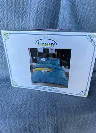 Евро комплект постельного белья hanny фланель plush paradise