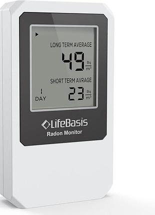 Монитор качества воздуха и радона в помещении lifebasis rn-55 radon and air quality компактный домашний воздушный монитор