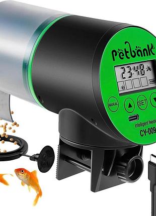 Автоматическая кормушка для рыб petbank кормушка-диспенсер с таймером и жк-экраном для большинства аквариумов