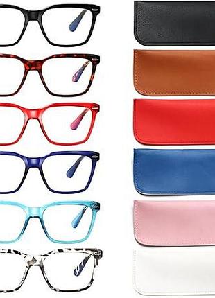 Набір із 6 окулярів для читання +1 cofreeis reading glasses окуляри для читання й роботи за комп'ютером