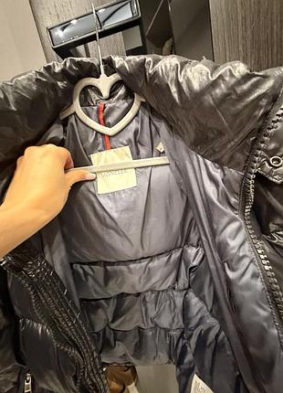 Чорний пуховик moncler 7