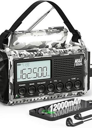Аварійне радіо з am/fm/sw eoxsmile cr1009 ultra портативне радіо