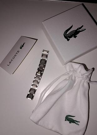 Браслет - lacoste металевий