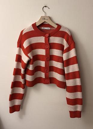 Укорочений кардиган zara 3