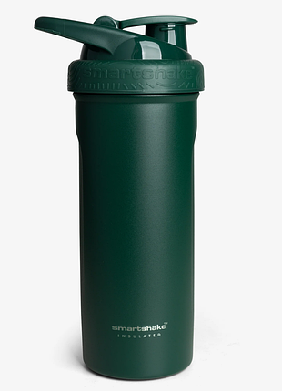 Шейкер спортивный smartshake металлический insulated steel 750ml racing зеленый, для воды и коктейлей, для аминокислотных напитков