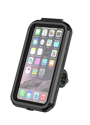 Водонепроникний тримач для телефона на велосипед phone holder m18-b1 — s 4.7'' - 6.3'' універсальний чохол кріплення на кермо