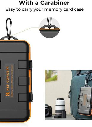 Чохол для sd-карт k&f concept multi-function battery case органайзер-футляр для sd-карт 7