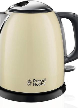 Електричний чайник russell hobbs colours plus+ mini kettle 2400 вт 1 л електрочайник зі швидким кип'ятінням води