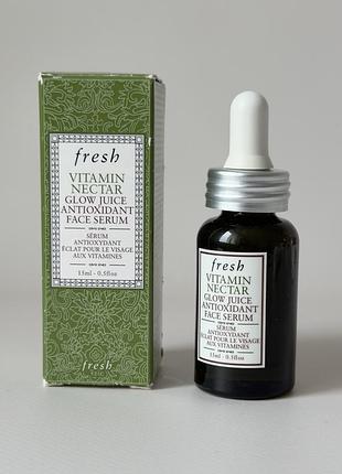 ❗️уцінка. fresh — vitamin nectar glow juice antioxidant face serum — антиоксидантна сироватка для сяйва шкіри