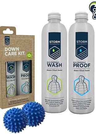 Набор для ухода за пухом storm down (225 wash, proof & balls)
