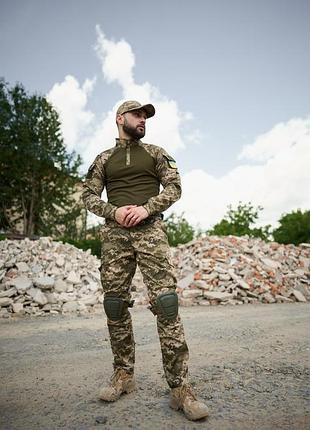 Комплект чоловічий: штани "protect" піксель + кофта "ghost" хакі-піксель