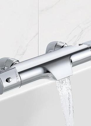 Термостатический смеситель для ванной комнаты solepearl shower mixer tap настенный кран с защитой от ожогов 38°c