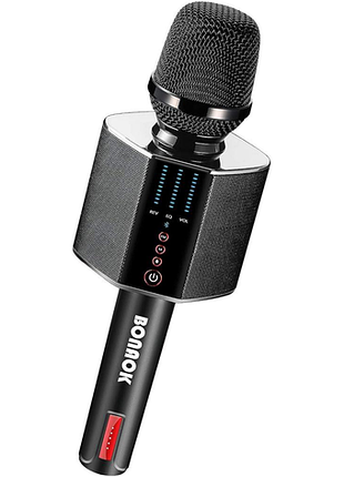 Караоке-мікрофон bonaok karaoke microphone g50 портативний бездротовий мікрофон