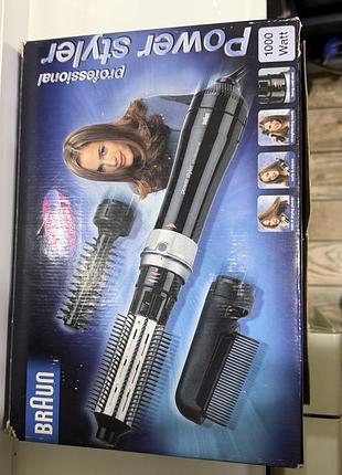 Фен-щітка braun power styler professional 1000w (стайлер з насадками)