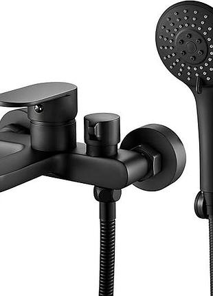 Смеситель для ванны с душем hermodly shower mixer tap настенный матовый смеситель с душем