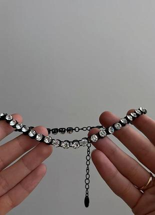 Колье zara с кристаллами