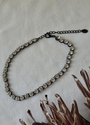 Колье zara с кристаллами 4