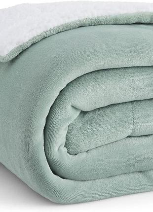 Плед 130x150 см fleece blanket sherpa теплий пухнастий плед для дому