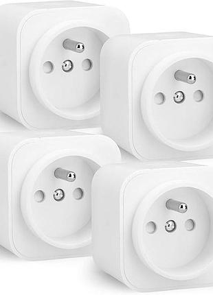 4шт. умная розетка wi-fi 2,4 ггц amazon basics hpp-e11x-mw розетка для бытовых устройств с приложением