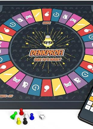 Настільна гра з інтегрованим мобільним застосунком denkprofi hast du'os drauf? сімейна гра з вікториною