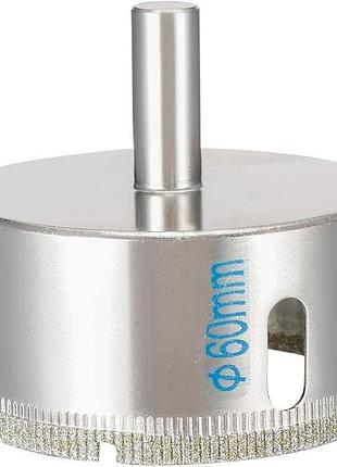 Алмазное сверло 60 мм diamond drill bit lot.r37 кольцевое сверло с алмазным покрытием
