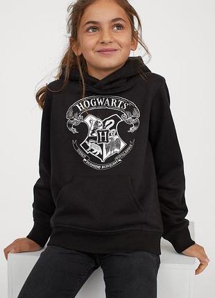 Худи для девочки h&amp;m harry potter черное на флисе, 11–12 лет