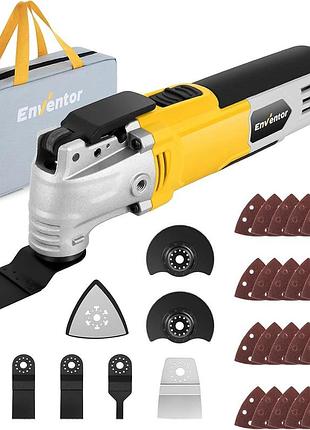 Осциллирующий инструмент 300 вт enventor oscillating multi tool 23q1-3 многофункциональный осциллирующий инструмент