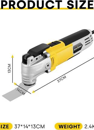 Осциллирующий инструмент 300 вт enventor oscillating multi tool 23q1-3 многофункциональный осциллирующий инструмент 2