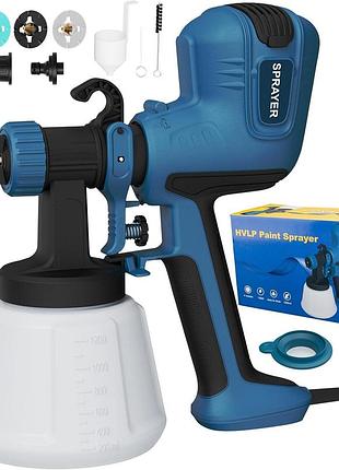 Електричний фарбопульт 700 вт 1200 мл paint sprayer фарборозпилювач із трьома режимами розпилення