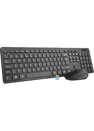 Бездротовий комплект клавіатури та миші rii 2.4g wireless keyboard and mouse combo rk200 комп'ютерна клавіатура та миша