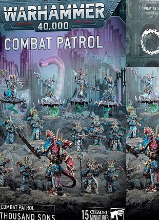 15 шт. набор миниатюр thousand sons стартовый набор миниатюр для настольной игры warhammer 40,000 combat patrol