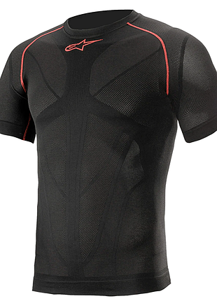 Alpinestars ride tech v2 top short sleeve summer чорний червоний, m/l, тип товару велосипедне джерсі, артикул 4752721-13-m/l