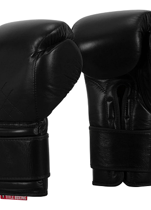 Боксерські рукавиці title boxing ko-vert training boxing gloves - чорний/12 oz, для боксу та єдиноборств, для відпрацювання ударів
