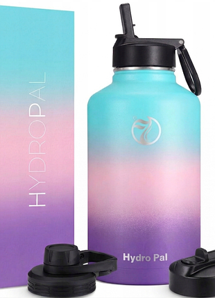 Термобутылка 1.9 л hydropal hdp1001 спортивная бутылка для воды+2 крышки
