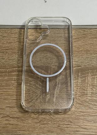 Прозорий чохол на iphone 17 ударозахищений магнітний magsafe white thin