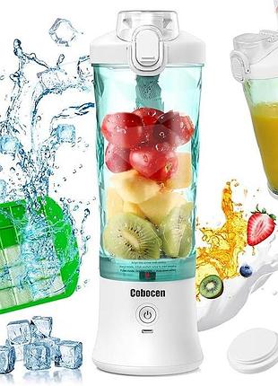 Портативний мініблендер cobocen portable blender a9 смузі-машина для коктейлів 600 мл
