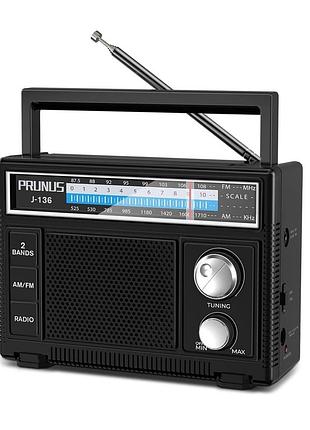Портативне am fm-радіо pronus j-136 радіоприймач у ретростилі, транзисторне радіо динамік з aux-входом