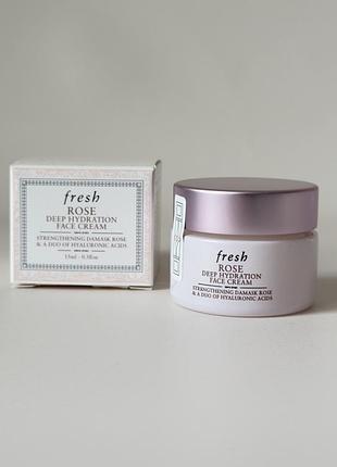 Fresh — rose deep hydration face cream — крем для глибокого зволоження шкіри з дамаською трояндою
