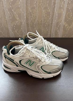Кросівки жіночі білі new balance 530 white green