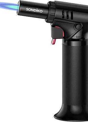 Кухонная горелка sondiko kitchen torch gf-901 многоразовая паяльная горелка