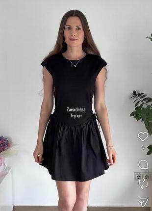 Сукня чорна zara 4