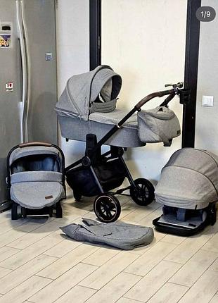 Дитячий візок каляска  3в1 carrello epica сірий